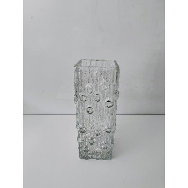 Large Modern Ice Glass Vase from Peil & Puzler, Germany, 1970s For Sale - Image 4 of 18