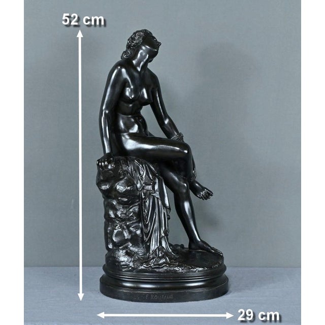 F. Roubaud, Eurydice, Mid-19th Century, Bronze, in Flawless conditions. Designed before 1890
