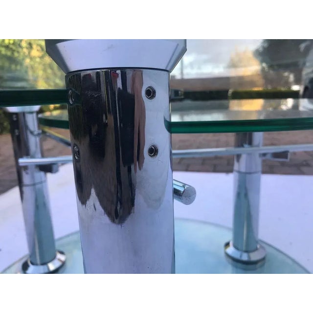 Coffee Table with 3 Removable Glass Shelves, 1980s, in Very Good conditions. Designed 1980 to 1989