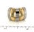 Mid 20th Century Mid 20th Century Modern 18k Two Tone Gold Open Wide Band Ring - Size 5.5 For Sale - Image 5 of 5