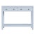Spritely Home Accent Furniture Nora 40 in. W Rectangular Wood 2 Drawer Console Table with Lower Open Shelf, Light Blue For Sale - Image 4 of 8