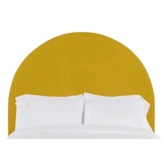 Poppy Queen Headboard, Golden Velvet For Sale