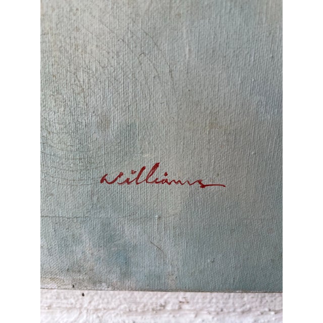Mid-Century Figurative Oil Painting of Female Nude, Signed Williams For Sale - Image 9 of 9