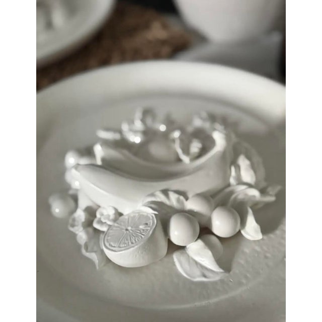 A striking pair of mid-century trompe l’oeil fruit plates by Napco, produced in 1966 using the company’s original 1952...