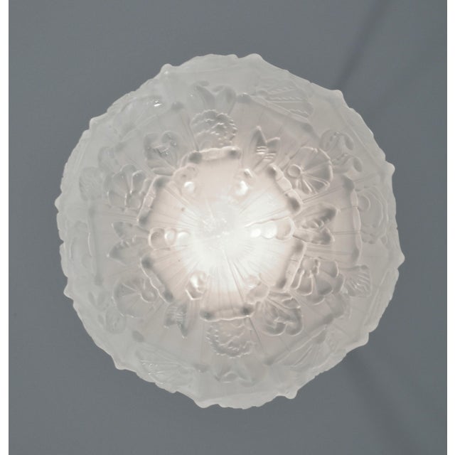 1930s French Art Deco Pendant Light by Cherrier Et Besnus For Sale - Image 6 of 16
