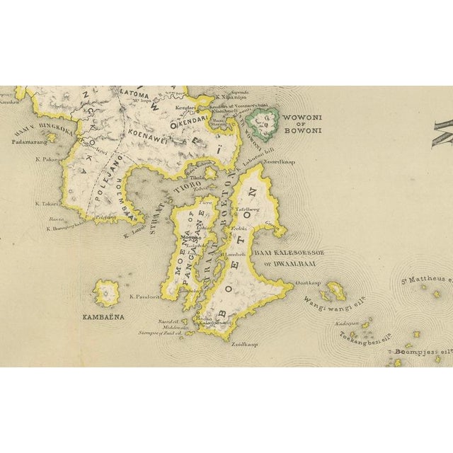 Paper Antique Maps of Celebes Sulawesi - Dornseiffen in the Dutch East Indies, 1884, Set of 2 For Sale - Image 7 of 12