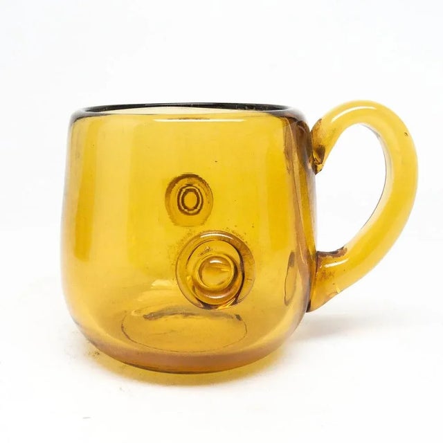 Glass Postmodern Beer Cup from Prądniczanka Glassworks, Poland, 1970s For Sale - Image 7 of 7