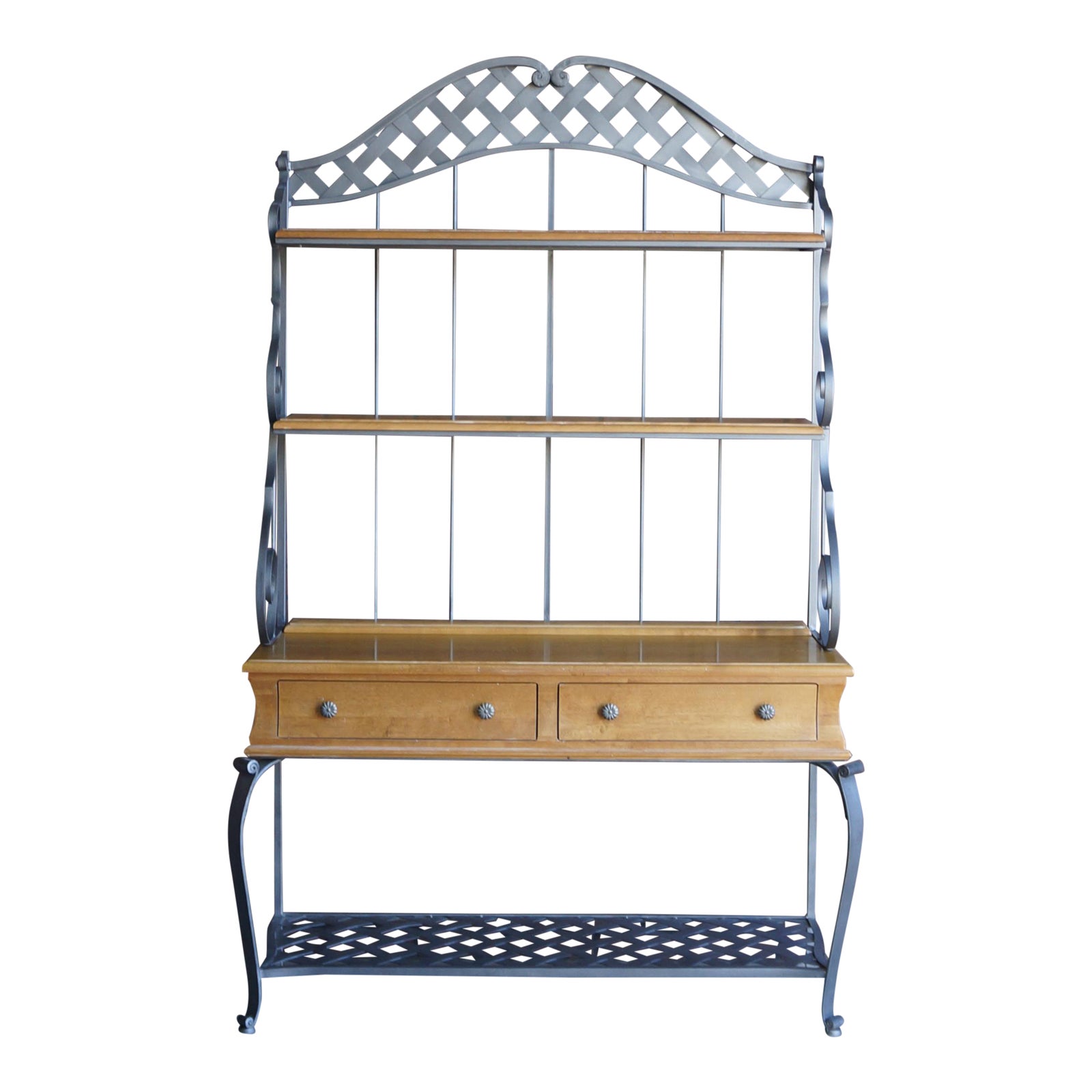 Ethan Allen Country French Baker's Rack With Console Chairish