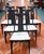Wood Mid-Century Modern Black Dining Chairs With Woven Backrests - Set of 6 For Sale - Image 7 of 8