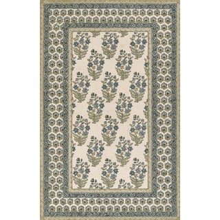 Momeni Cotswold Green Hand Tufted Area Rug 5' X 7'6" For Sale