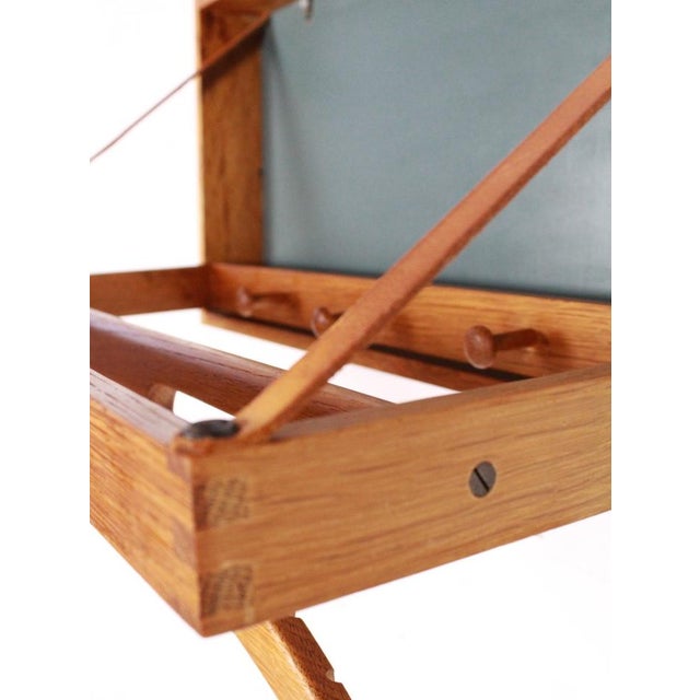 Folding Coat Hanger by Adam Hoff & Poul Østergaard for Virum Møbelsnedkeri, 1960s For Sale - Image 4 of 8