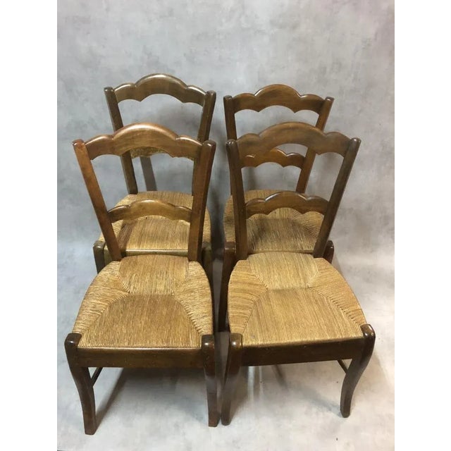 Antique Louis Philippe Dining Chairs, Set of 4 For Sale - Image 5 of 8