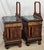 Pair of Italian Burl Walnut Nightstands With Green Marble Tops & Mirrors 1930s For Sale - Image 4 of 18