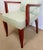 Art Deco Bridge Armchairs and Stool, 1940s, Set of 3 For Sale - Image 17 of 18