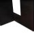 Black Contemporary Espresso Finish Dining Table For Sale - Image 8 of 9