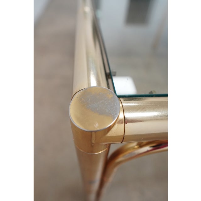 Vintage Mid Century Faux Bamboo Dining Table For Sale - Image 10 of 13