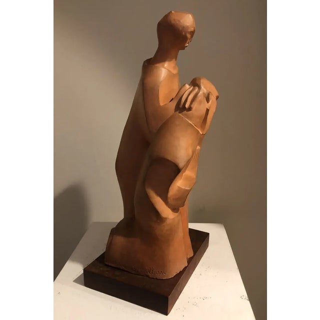 Modern 1930s Elsa Galban Modern Figural Sculpture For Sale - Image 3 of 10