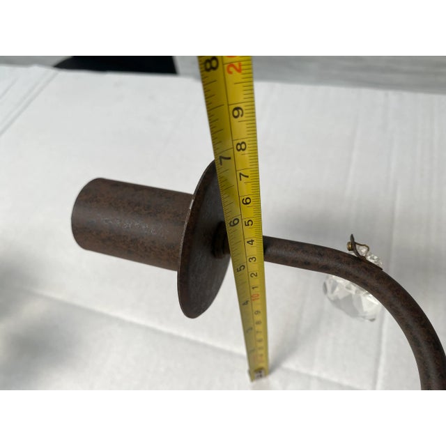 Not Yet Made - Made To Order Contemporary Rush and Crystal Flowers Wall Lamp For Sale - Image 5 of 9