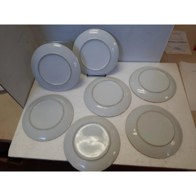 Ceramic 1980s Painted Plates - Set of 7 For Sale - Image 7 of 11