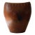 Pair of Vintage Indonesian Ceramic Vessels With Hand-Woven Rattan Rim For Sale