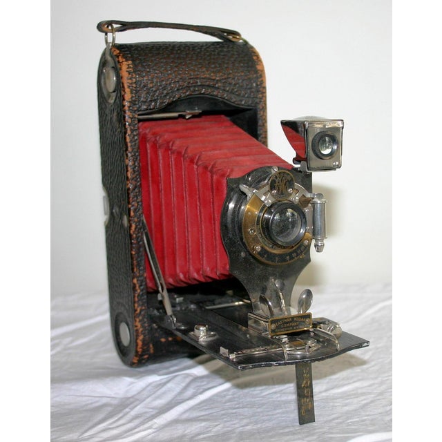 Kodak Red Bellow Folding Camera Chairish
