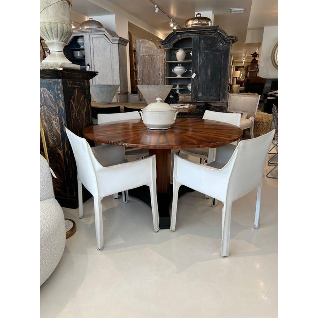 Brown 19th Century French Art Nouveau Cross Section Walnut Table For Sale - Image 8 of 8