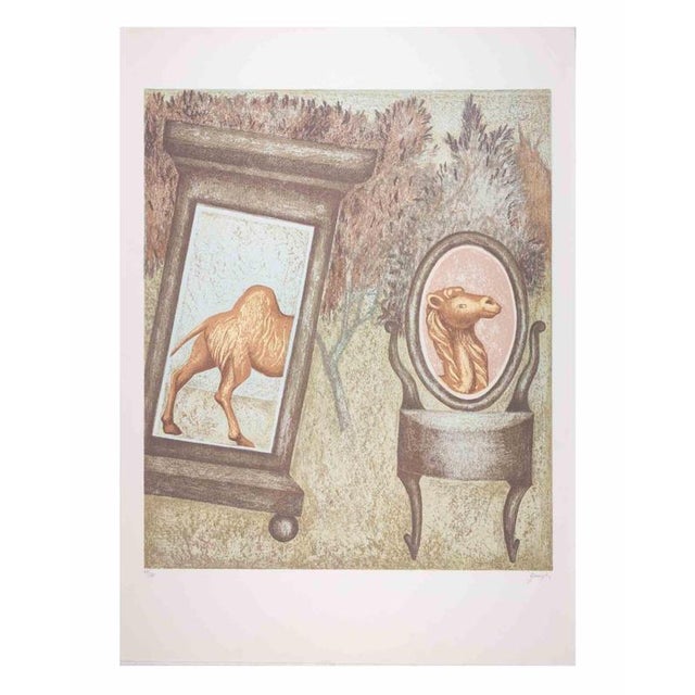 Enrico Benaglia, The Camel, 1990s, Lithograph For Sale - Image 3 of 3