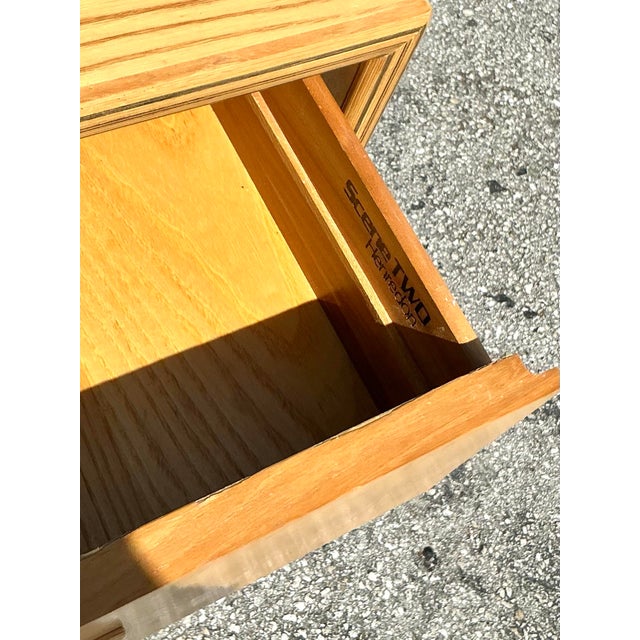 Late 20th Century Vintage Boho Henredon Scene Two Burl Chest of Drawers - A Pair For Sale - Image 5 of 9