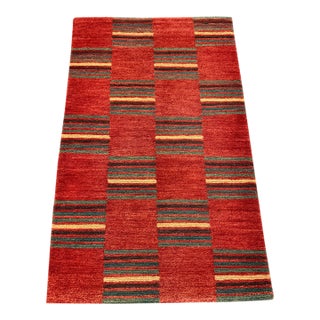 2ft × 3ft 2in Handwoven Flatweave Patchwork Kilim Area Rug For Sale
