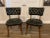Mid-Century Modern Black Tufted Chairs - a Pair For Sale - Image 11 of 12