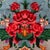 Vintage 1960s Turkish Sparta Savonnerie Rug, Teal Blue & Emerald Green With Roses – 6'8" X 9'9" For Sale - Image 12 of 12
