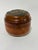 Continental Turned Wood String Jar With Copper Grotesque Mask Lid C. 1900 For Sale In Providence - Image 6 of 9