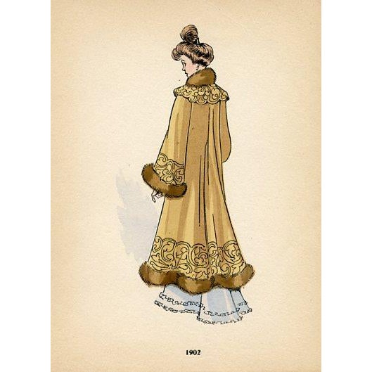 Paper French Fashion Prints From the 1920s, Set of 6, Original Antique Pochoir Prints, France For Sale - Image 7 of 7