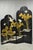 Decorator Chinoiserie Black Lacquer Oriental Painted 4 Panel Room Divider Screen For Sale - Image 16 of 16