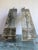 Vintage Heavy Pair of Fractal Resin Table Lamps - Gold Modernist Glam in Style of Romeo Rega - 20" Tall Rectangle Base For Sale - Image 14 of 18