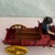 Rustic Early 20th Century Cast Iron Amish Farmer Horses and Wagon Child's Toy or Figurine For Sale - Image 3 of 5