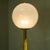 Postmodern Skyscraper Floor Lamp with Mustard Lacquered Stem and Glass Shade, Italy For Sale - Image 6 of 10