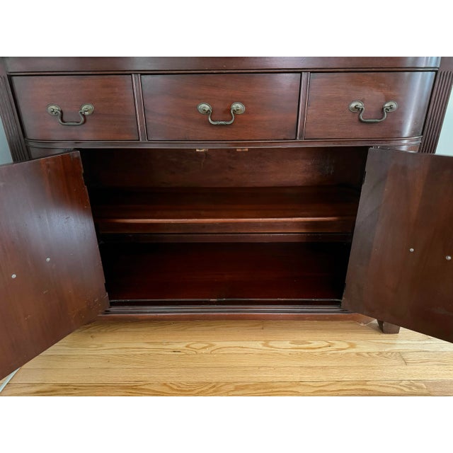 Brown Early 20th Century Antique Georgetown Galleries Mahogany Sideboard For Sale - Image 8 of 12