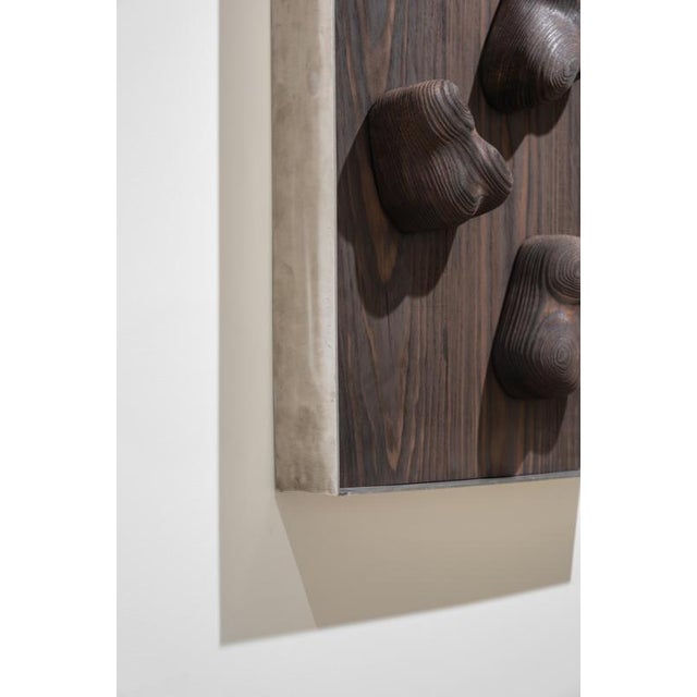 Contemporary Echo 14 Sculpture in Yellow Pine and Steel Frame by Camille De Prêtre For Sale - Image 3 of 6
