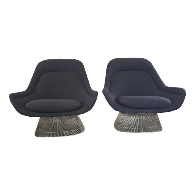 Pair of 1980s Knoll Platner Easy Lounge Chairs For Sale