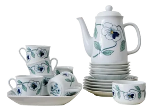 Vintage Sylvia Coffee Set from Rörstrand, 1970s, Set of 14