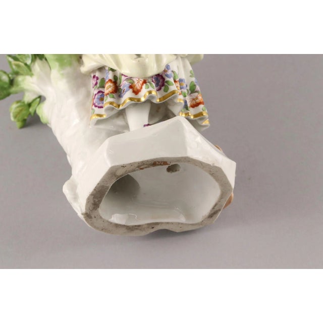 Girl with a Lute in Ceramic, 19th Century For Sale - Image 9 of 10