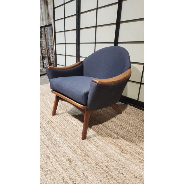 Gray Vintage Lounge Chair by Adrian Pearsall, Model 1806-C For Sale - Image 8 of 8