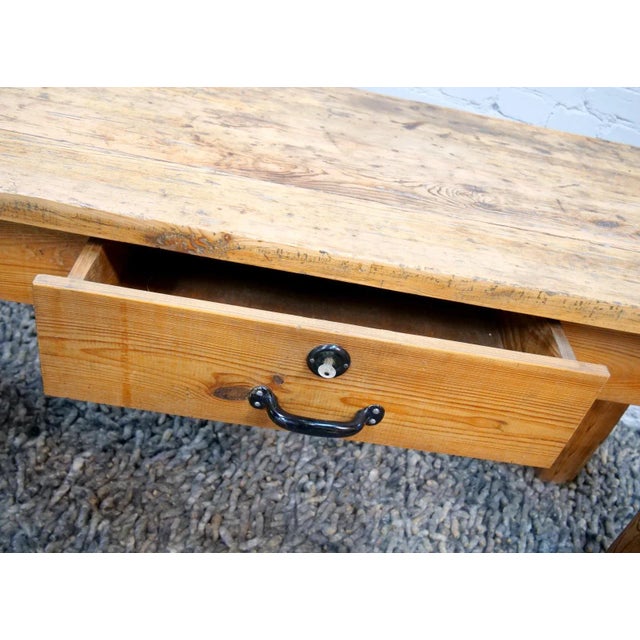 Bauhaus Industrial Workshop Table, 1950s For Sale - Image 3 of 18