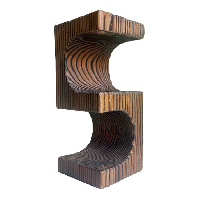 Shou Sugi Ban Abstract Wood Object, 1970s Japan For Sale