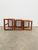 Set of 3 authentic vintage mid century modern teak nesting tables. By O'Donnell Design. Maker's label on bottom. This set...