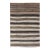 Vintage Turkish Kilim Rug With Ivory, Brown, Olive and Red Stripes For Sale