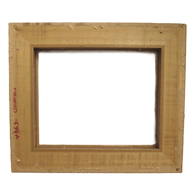 Contemporary Vintage Gilt Wood & Gesso Picture Frame Fits 15 3/4" X 19 3/4" Rabbet Opening For Sale - Image 3 of 3