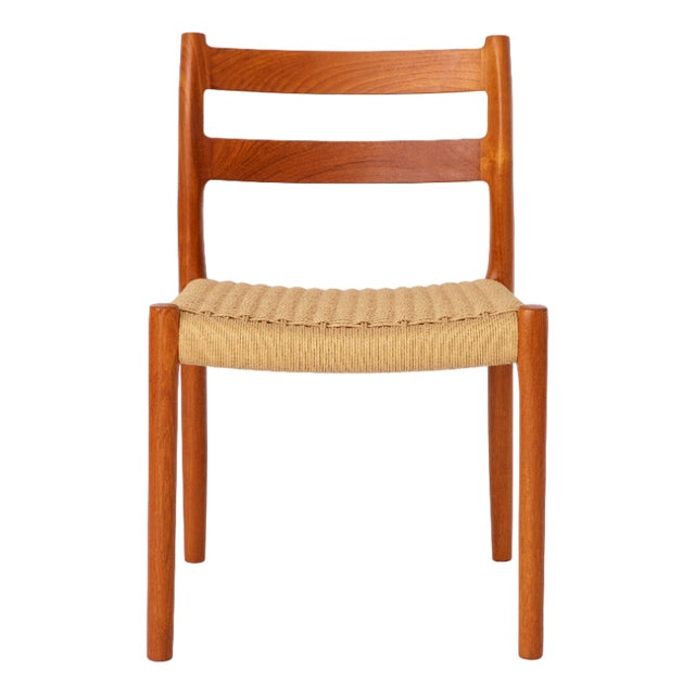 Model 84 Teak Chairs by Niels Moller For Sale