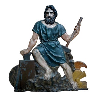 19th Century French Cast Iron Trade Sign For Sale
